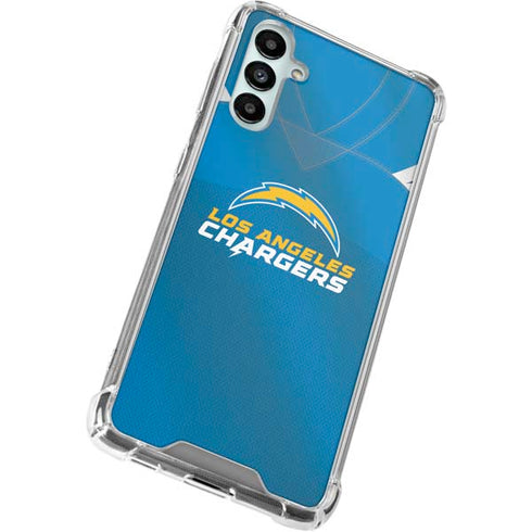 NFL Los Angeles Chargers Team Jersey Galaxy A14 5G Clear Case