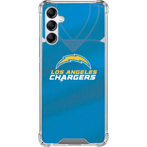 NFL Los Angeles Chargers Team Jersey Galaxy A15 5G Clear Case