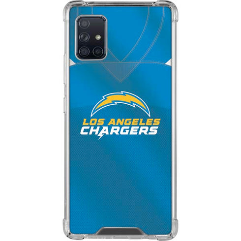 NFL Los Angeles Chargers Team Jersey Galaxy A51 5G Clear Case