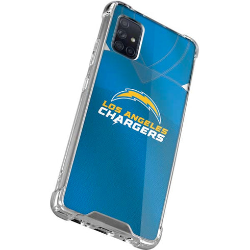 NFL Los Angeles Chargers Team Jersey Galaxy A51 5G Clear Case