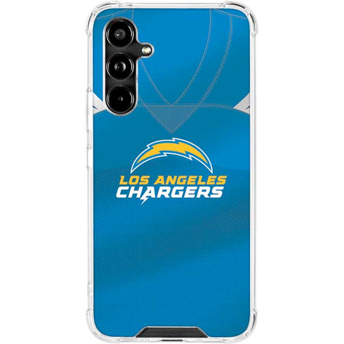 NFL Los Angeles Chargers Team Jersey Galaxy A54 5G Clear Case