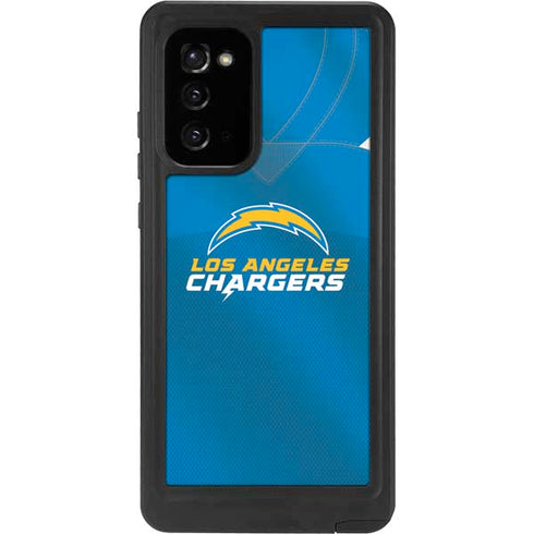 NFL Los Angeles Chargers Team Jersey Galaxy Note20 5G Waterproof Case