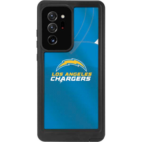 NFL Los Angeles Chargers Team Jersey Galaxy Note20 Ultra 5G Waterproof Case