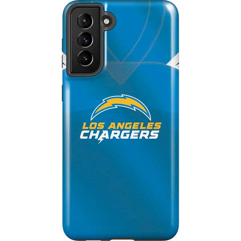 NFL Los Angeles Chargers Team Jersey Galaxy S21 Plus 5G Pro Case
