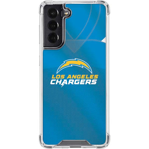 NFL Los Angeles Chargers Team Jersey Galaxy S22 Clear Case