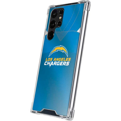 NFL Los Angeles Chargers Team Jersey Galaxy S22 Ultra Clear Case
