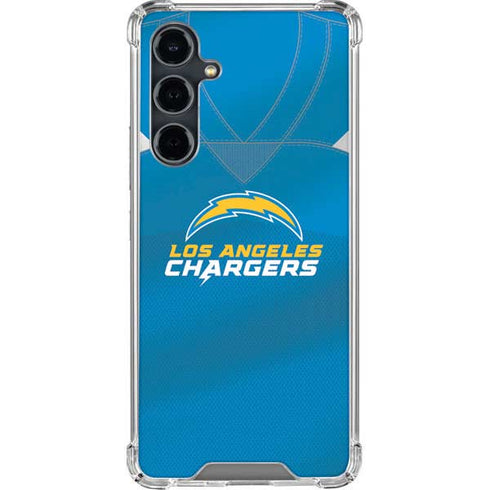 NFL Los Angeles Chargers Team Jersey Galaxy S23 FE Clear Case