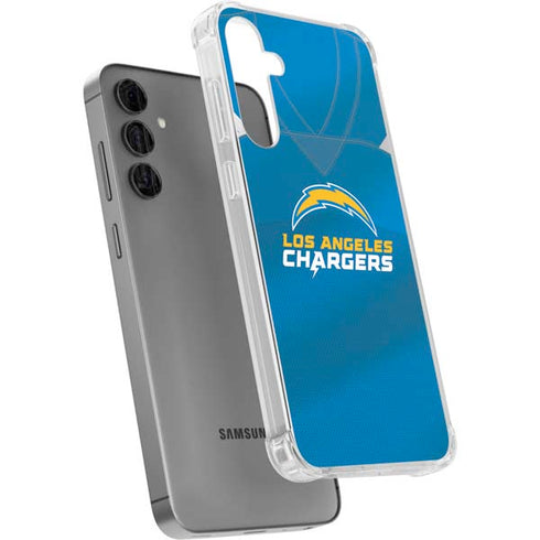 NFL Los Angeles Chargers Team Jersey Galaxy S24 Plus Clear Case