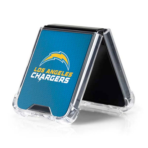 NFL Los Angeles Chargers Team Jersey Galaxy Z Flip5 5G Clear Case