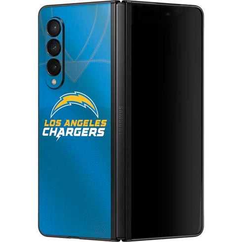NFL Los Angeles Chargers Team Jersey Galaxy Z Fold3 5G Skin