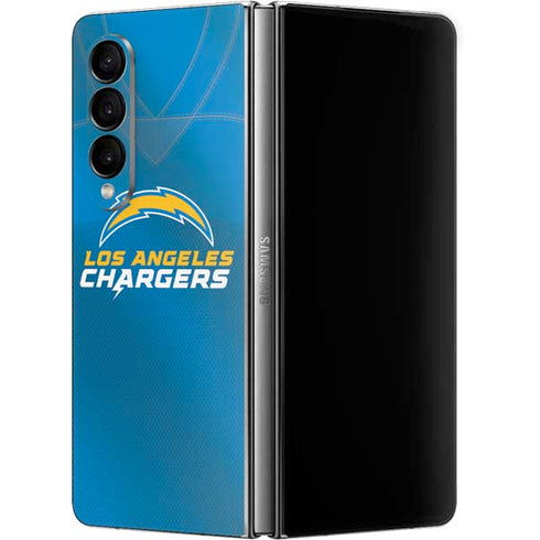 NFL Los Angeles Chargers Team Jersey Galaxy Z Fold4 5G Skin