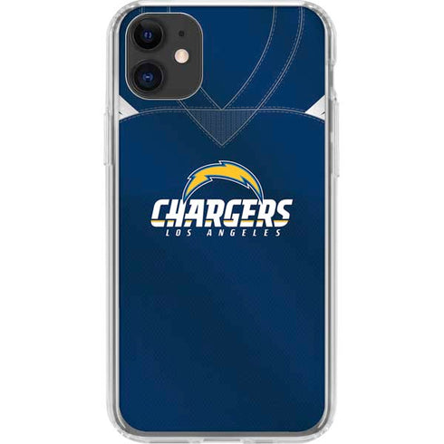 NFL Los Angeles Chargers Team Jersey iPhone 11 Clear Case