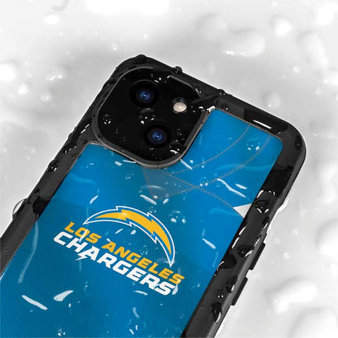 NFL Los Angeles Chargers Team Jersey iPhone 13 Mini Waterproof Case