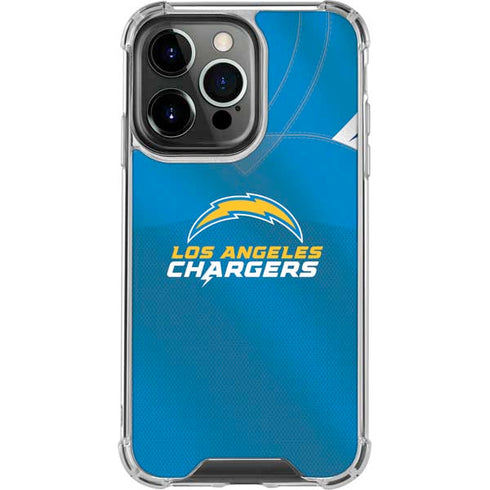 NFL Los Angeles Chargers Team Jersey iPhone 14 Pro Clear Case