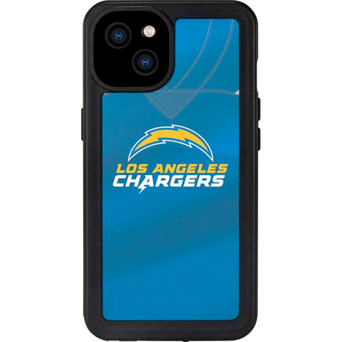 NFL Los Angeles Chargers Team Jersey iPhone 15 Plus Waterproof Case