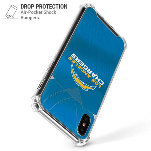 NFL Los Angeles Chargers Team Jersey iPhone XS Max Clear Case