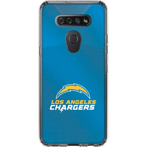 NFL Los Angeles Chargers Team Jersey LG K51/Q51 Clear Case