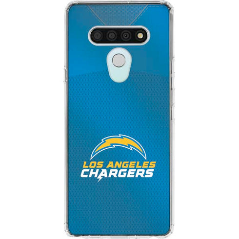 NFL Los Angeles Chargers Team Jersey LG Stylo 6 Clear Case