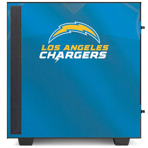 NFL Los Angeles Chargers Team Jersey NZXT H510 Compact ATX Mid-Tower Case Skin