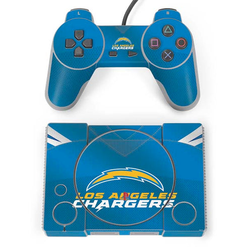 NFL Los Angeles Chargers Team Jersey PlayStation Classic Bundle Skin
