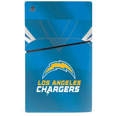NFL Los Angeles Chargers Team Jersey PS5 Slim Digital Edition Bundle Skin