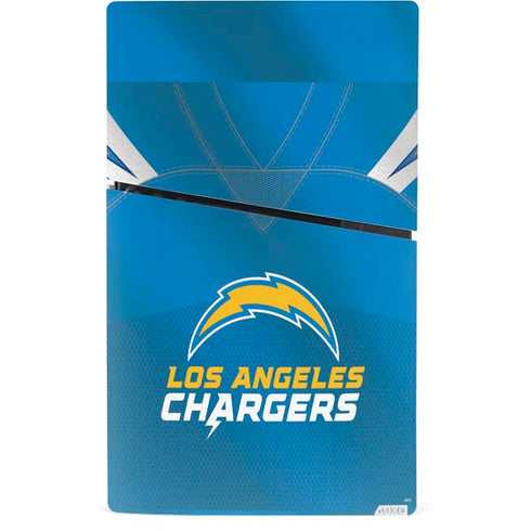NFL Los Angeles Chargers Team Jersey PS5 Slim Digital Edition Bundle Skin