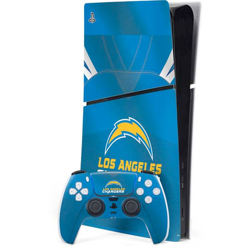 NFL Los Angeles Chargers Team Jersey PS5 Slim Digital Edition Console Skin