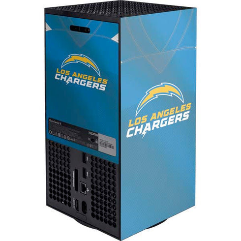 NFL Los Angeles Chargers Team Jersey Xbox Series X Console Skin
