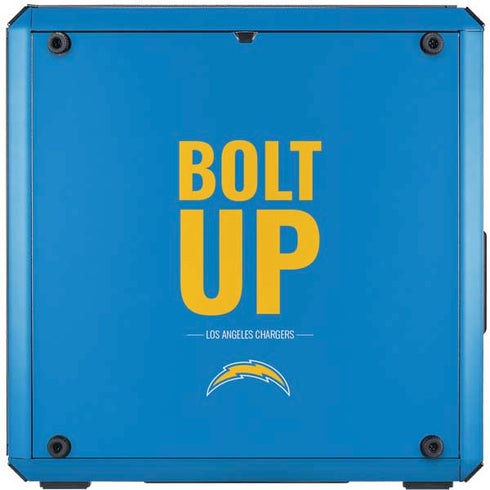 NFL Los Angeles Chargers Team Motto Cooler Master MasterBox Q300L Mini Tower Skin