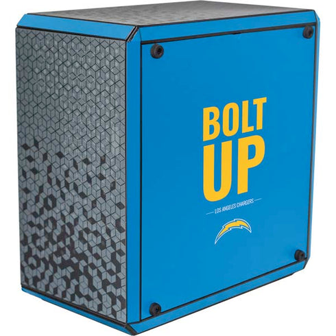 NFL Los Angeles Chargers Team Motto Cooler Master MasterBox Q300L Mini Tower Skin