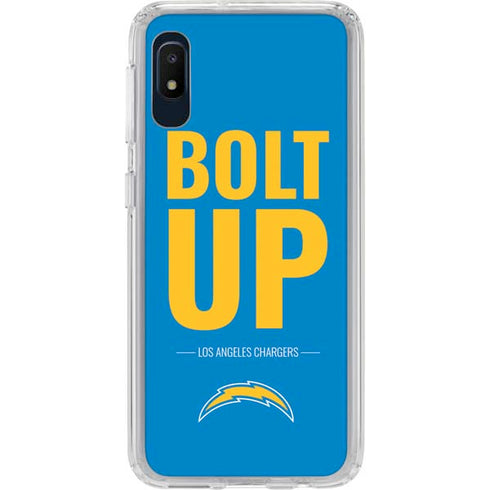 NFL Los Angeles Chargers Team Motto Galaxy A10e Clear Case