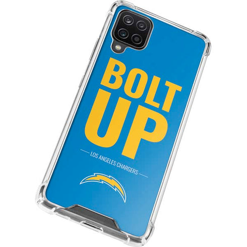 NFL Los Angeles Chargers Team Motto Galaxy A12 Clear Case