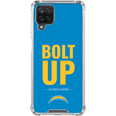 NFL Los Angeles Chargers Team Motto Galaxy A12 Clear Case