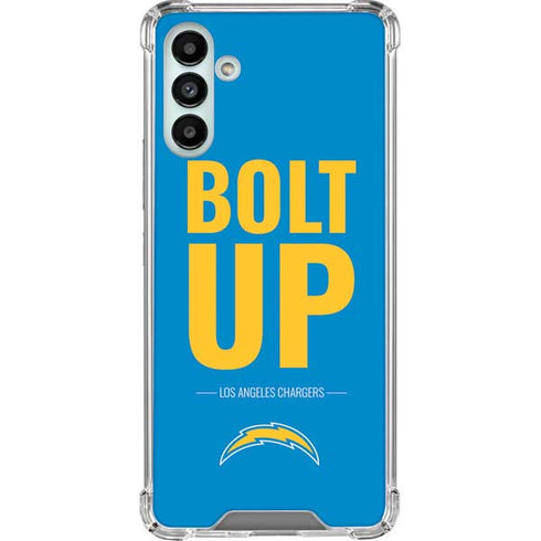 NFL Los Angeles Chargers Team Motto Galaxy A13 5G Clear Case