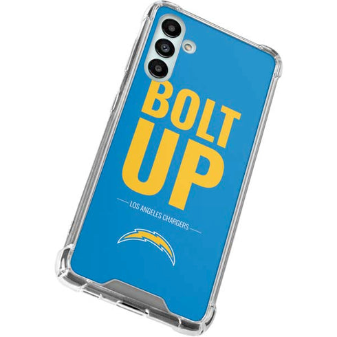 NFL Los Angeles Chargers Team Motto Galaxy A13 5G Clear Case