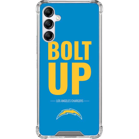 NFL Los Angeles Chargers Team Motto Galaxy A14 5G Clear Case