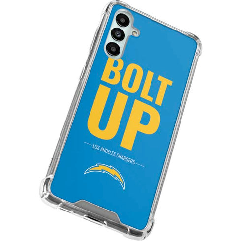 NFL Los Angeles Chargers Team Motto Galaxy A14 5G Clear Case