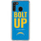 NFL Los Angeles Chargers Team Motto Galaxy A21 Clear Case