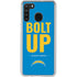 NFL Los Angeles Chargers Team Motto Galaxy A21 Clear Case