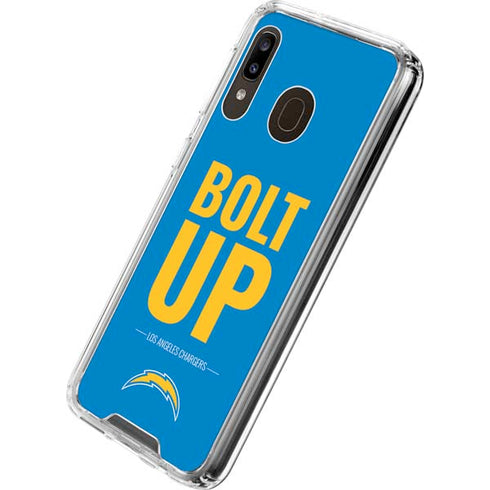NFL Los Angeles Chargers Team Motto Galaxy A30 Clear Case