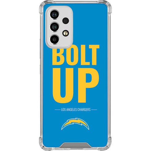 NFL Los Angeles Chargers Team Motto Galaxy A53 5G Clear Case