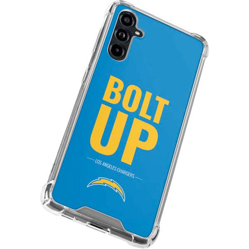 NFL Los Angeles Chargers Team Motto Galaxy A54 5G Clear Case