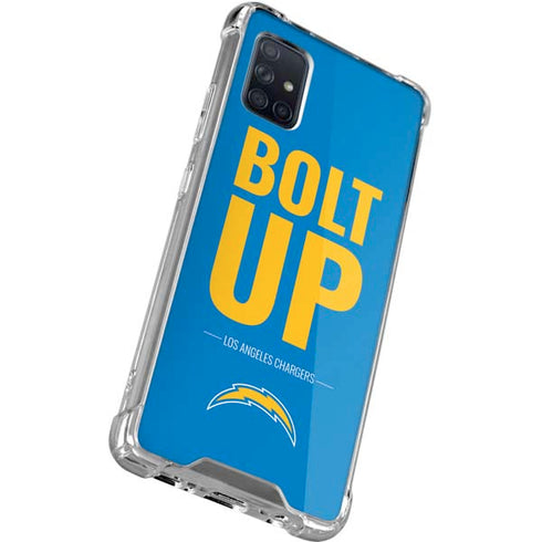 NFL Los Angeles Chargers Team Motto Galaxy A71 5G Clear Case