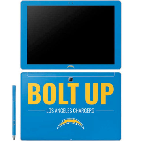 NFL Los Angeles Chargers Team Motto Galaxy Book 12in Skin
