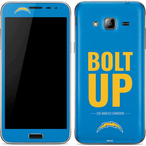 NFL Los Angeles Chargers Team Motto Galaxy J3 Skin