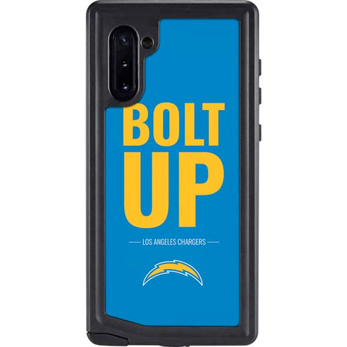 NFL Los Angeles Chargers Team Motto Galaxy Note 10 Waterproof Case