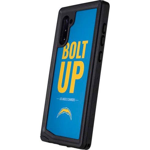 NFL Los Angeles Chargers Team Motto Galaxy Note 10 Waterproof Case