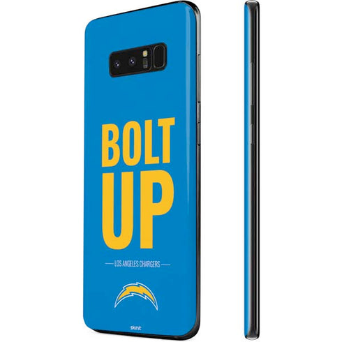 NFL Los Angeles Chargers Team Motto Galaxy Note 8 Skin