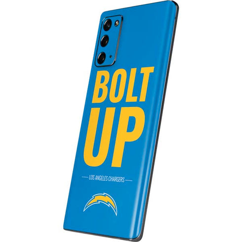 NFL Los Angeles Chargers Team Motto Galaxy Note20 5G Skin