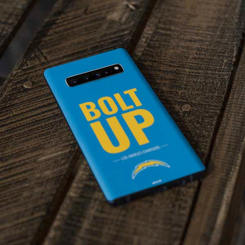 NFL Los Angeles Chargers Team Motto Galaxy S10 Skin